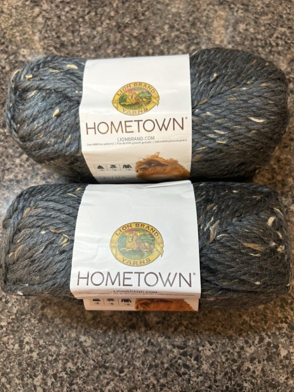 Lion Brand Hometown #6 Bulky Yarn - San Francisco Tweed 135-312 (2Pack)